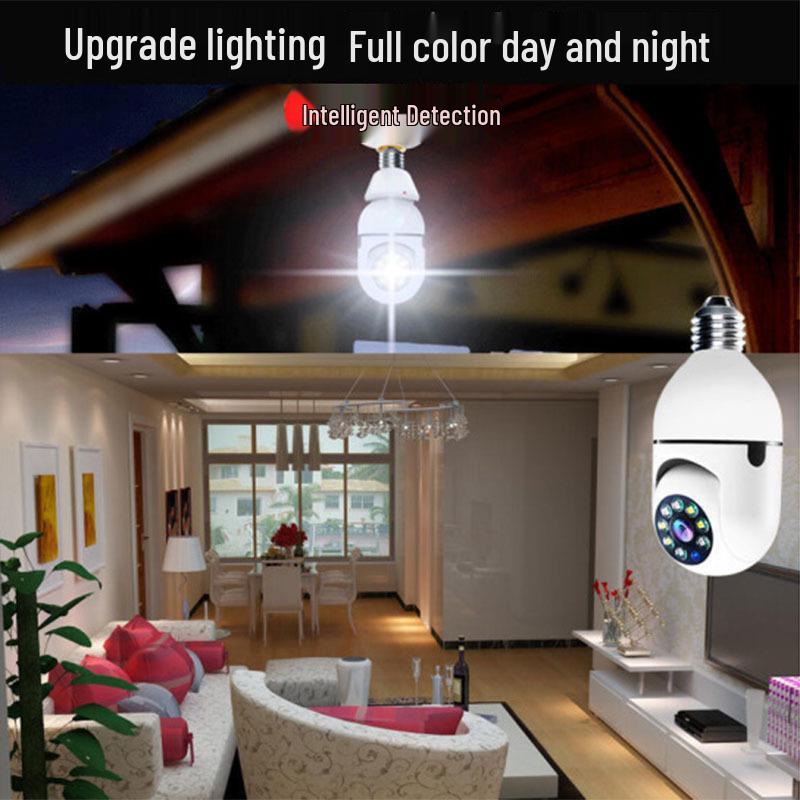 200W E27 WiFi Dual-Light Wireless Home Camera with Two-Way Audio & Remote Monitoring