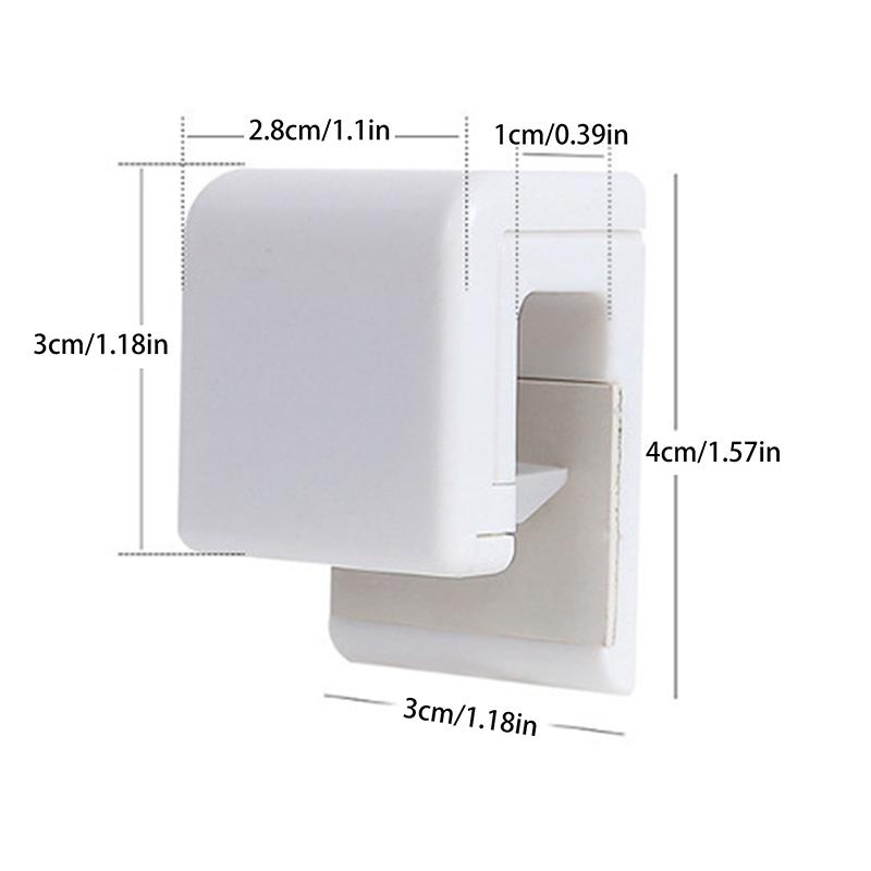 2Pcs Wall Mount Bathroom Toothpaste Holder Multifunctional Space-Saving Toothpaste Holder Bathroom Accessories