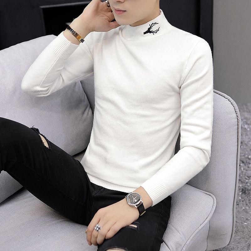 Autumn Winter Men's Sweater Men Cashmere Sweater Casual Sweater Men's Slim Knitted Pullovers