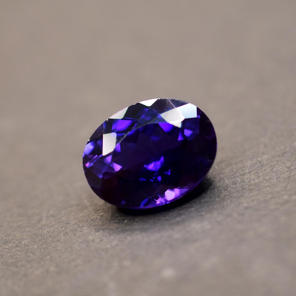 Natural Purple Sapphire Loose Gemstone 7.50 Ct Oval Cut September Birthstone for Gem Collections