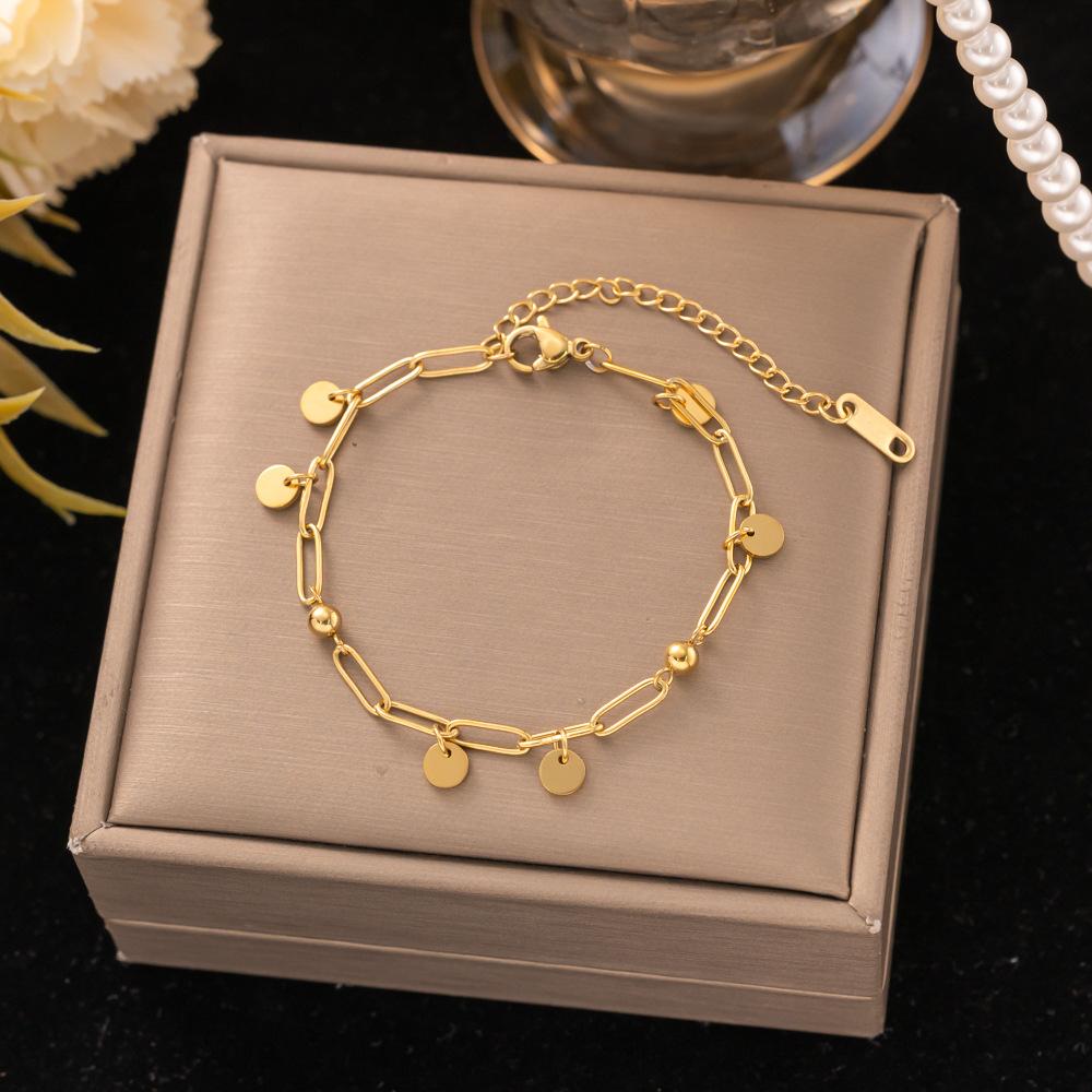 Fashion Titanium Steel Bracelet Never Fade Elegant Durable Jewelry for Women Men Unisex