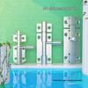 No-Punch 304 Stainless Steel Bolt Latch - Antique Door Buckle for Wood Doors & Windows, Anti-Theft Insert Lock, Surface-Mounted for Bathrooms.