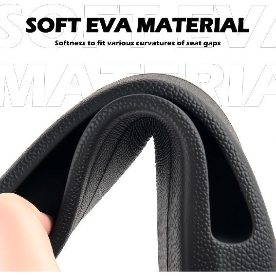 2PCS Car Seat Gap Filler Organizer,Multi-Purpose Car Seat Gap Fillers With Seats Belt Holes & Phone Holder,Universal Console Catcher Between Seats