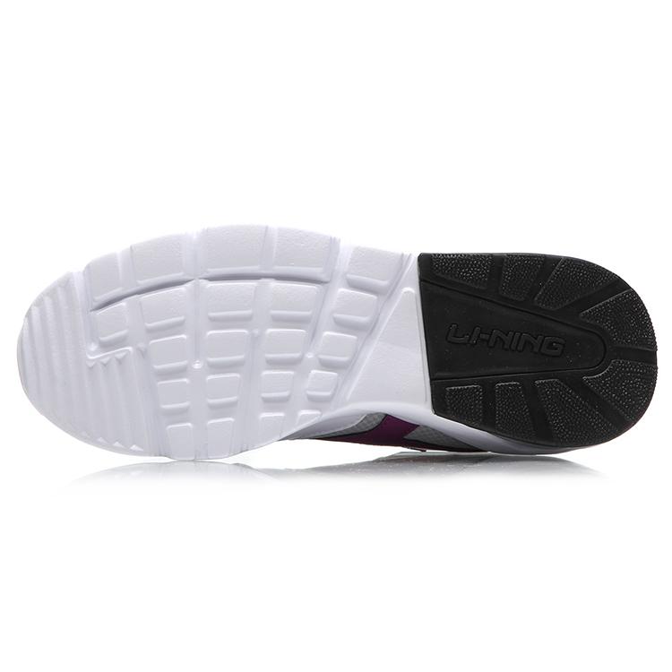 Li Ning Dämpfung Niedrig geschnittene Laufschuhe Damen Grau Weiß Lila AGLM116-1