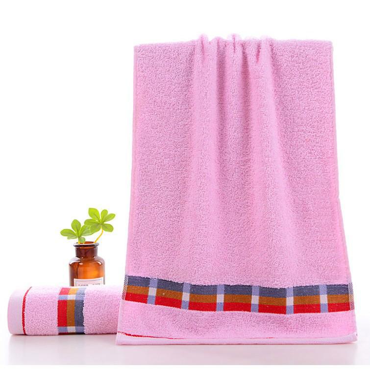 Gaoyang Rutig Ren Bomull Badhandduk – Tjock och Mjuk för Hem-, Hotell- eller Presentaskanvändning