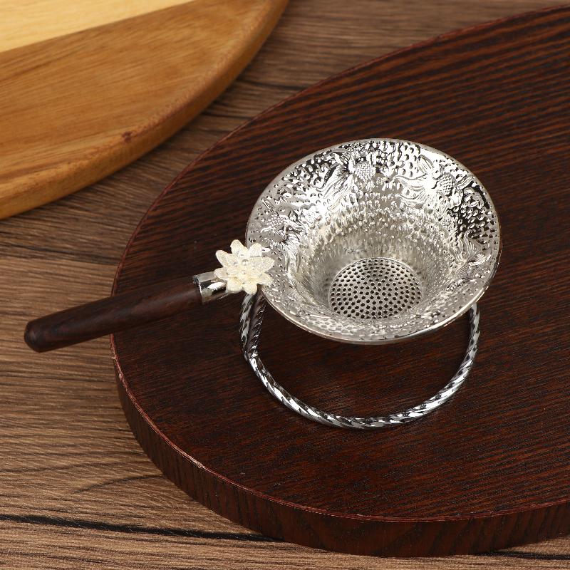 Hammer Patterned Fish Tea Strainer Tea Accessories Metal Tea Filter Mesh Alloy Separator Kitchen Accessories