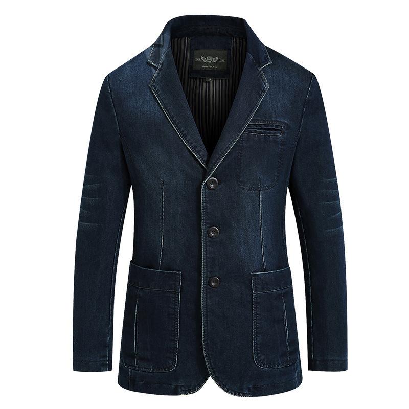 Handsome Men's Denim Suit Men's Cotton Denim Small Suit Slim Large Size Jacket