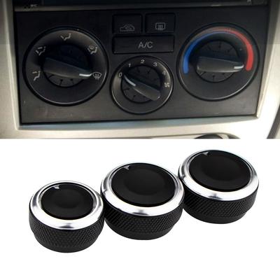 For Hyundai Elantra 2004 - 2016 AC Knob 3Pcs Air Conditioning Heat Control Button Aluminum Alloy Knobs Interior Accessories