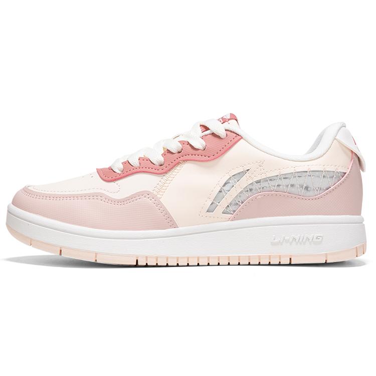 

Новые женские легкие кеды LiNing с низким верхом, противоскользящие и износостойкие, для скейтбординга, розовые AGCR318-4 35