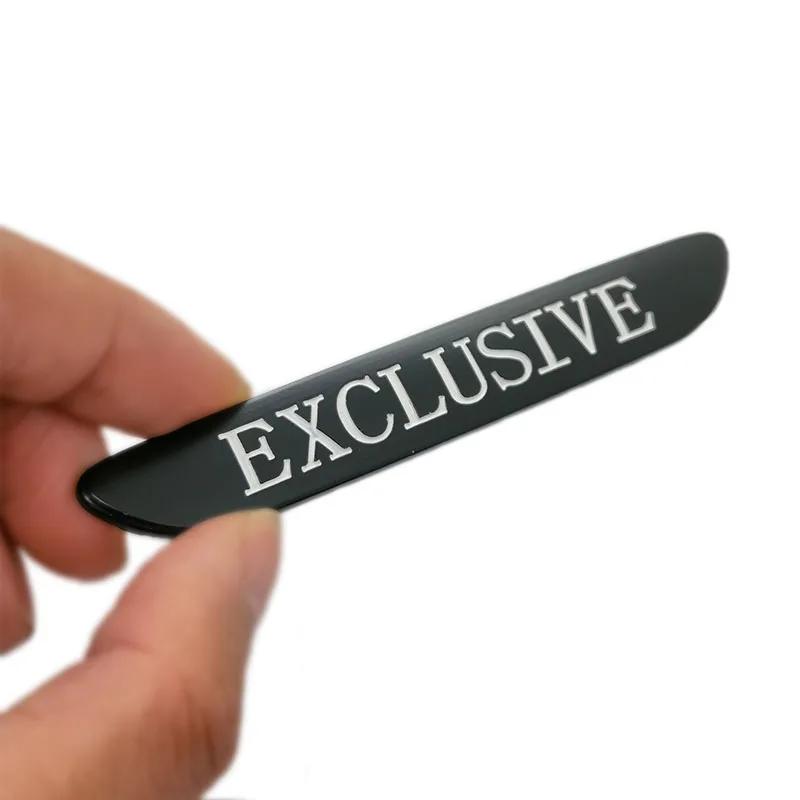 EXCLUSIVE Logo Car Styling Fender Body Side Stickers Emblems for Rover Sport A4 A8 Trax Highlander Decal Accessories