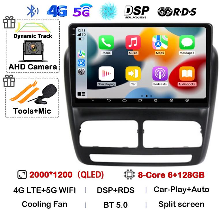Android 14 Carplay Auto Car Radio For FIAT DOBLO For OPEL COMBO TOUR 2010 2011 2012 2013 2014 2015 GPS Multimedia Stereo Player