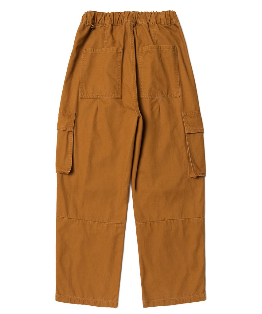 AOTT Cotton Wide Cargo Pants Camel