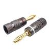 4mm Banana Socket Connector Gold Plated with Screw Lock Binding Post Speaker for Home Electronics Laboratory