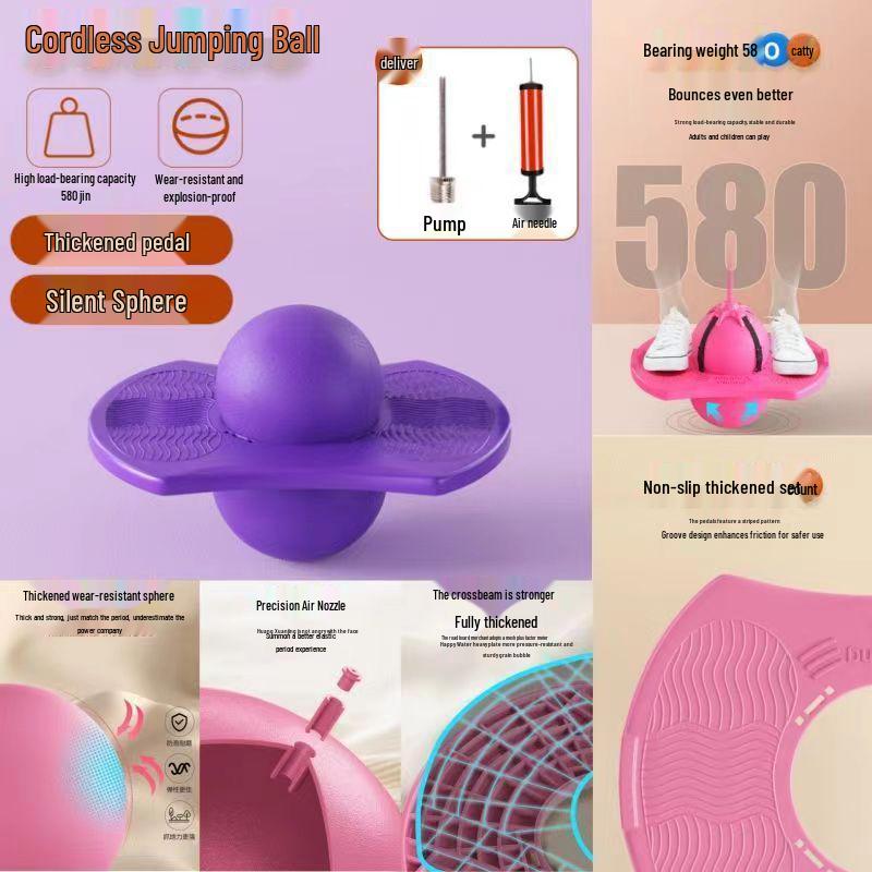 Palla Elastica Rimbalzante per Bambini e Adulti - Divertente Giocattolo per Equilibrio e Fitness