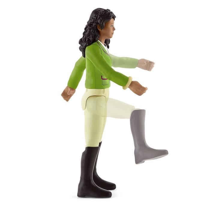 Coffret avec Sarah la Cavalière et son Cheval Mystery - Set avec Selle et Bride Amovibles, Figurine Mobile - Divertissement Plein