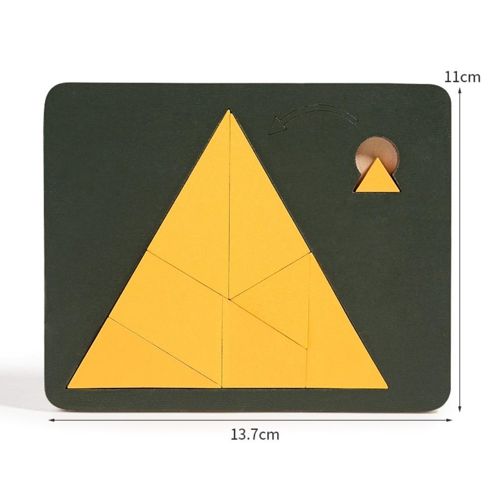 Irregular Shape Wooden Block Puzzle Colorful Brain Teaser Game Geometric Puzzles  Educational Toys