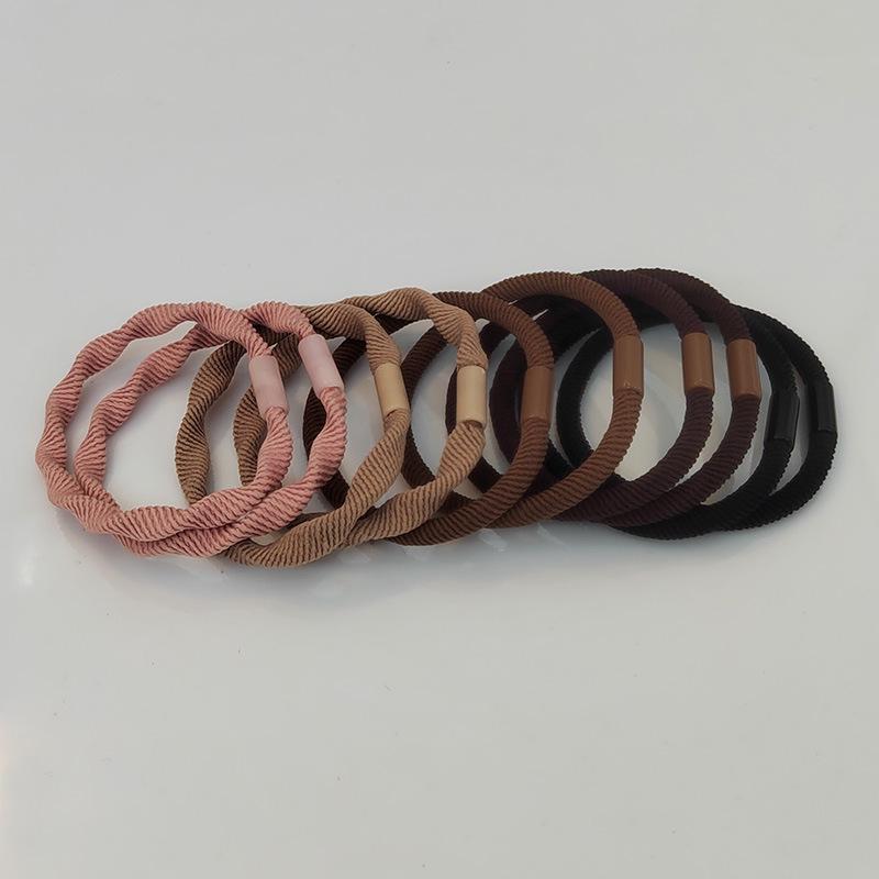 High-Elasticity Spiral Hair Tie - Stylish, Hair-Friendly, Twill Rubber Band for a Trendy Look