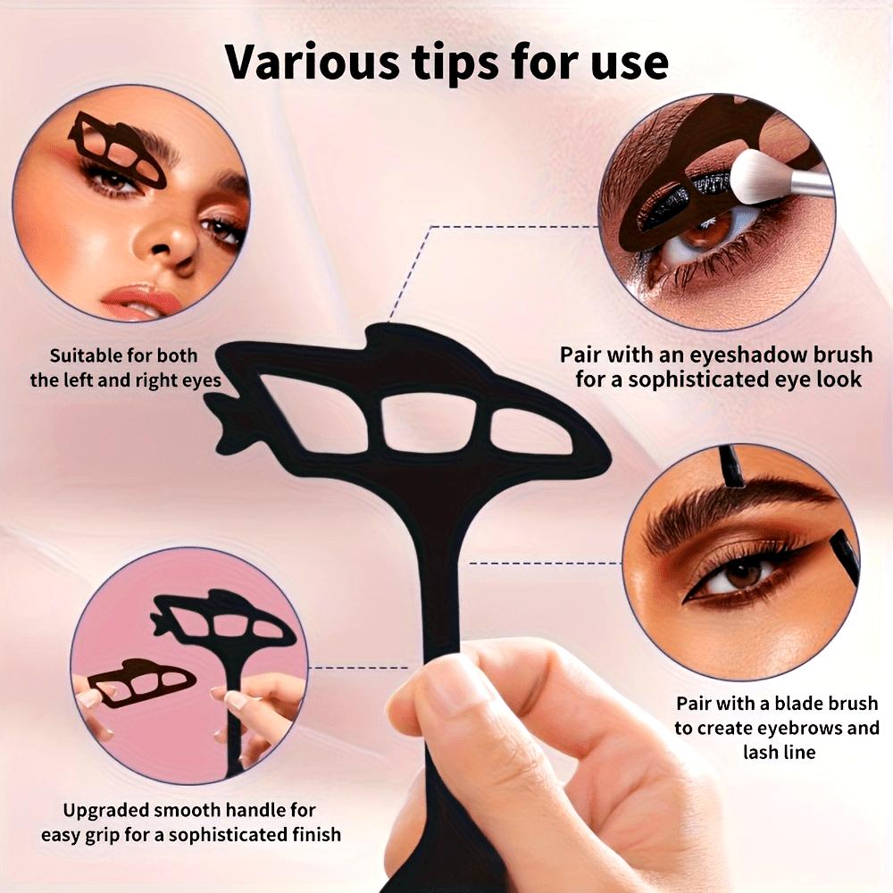 6pcs Reusable eyeshadow tools, eye makeup guide, eyeliner templates, quick makeup templates