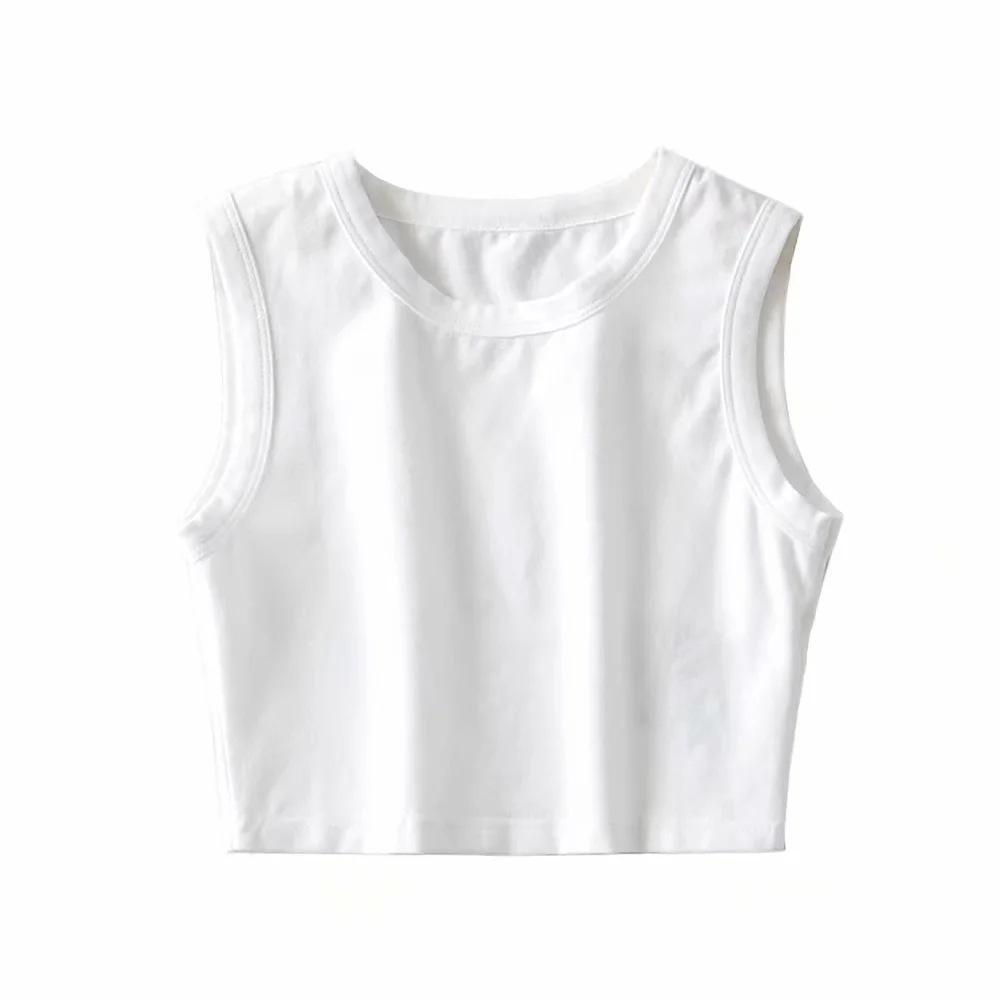 

Women s Slim Fit Ultra-Short Sleeveless Fitness Top Medium
