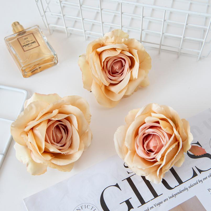 

Искусственные цветы Шелковая роза Свадебный букет невесты Дом Улица Сад Защита от УФ-лучей Украшение Фестивальная гирлянда Комната Скрапбук 30pcs