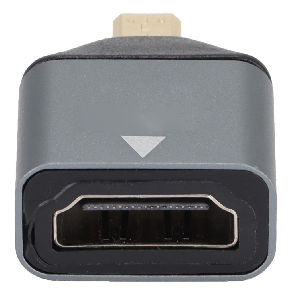 HD Multimedia Interface Adapter Male to Female Aluminum Alloy 4K Micro HD Multimedia Interface Adapter