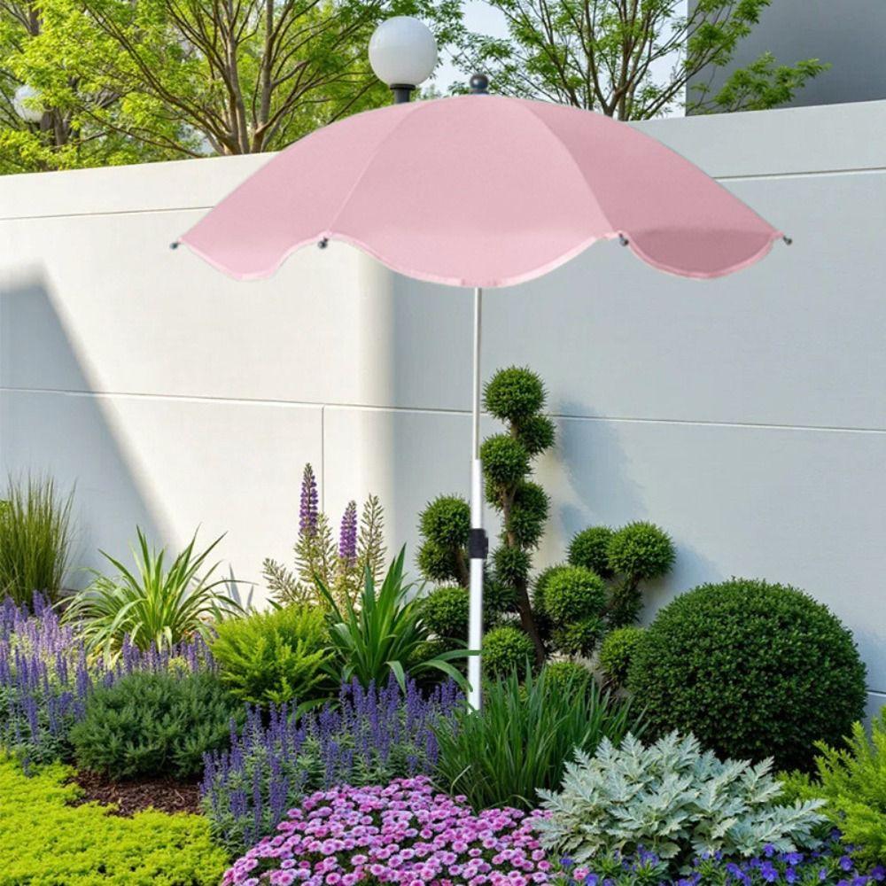 65cm Size Plant Umbrella Aluminum Alloy Plant Sun Umbrella Outdoor Plant Cover Outdoor Plants