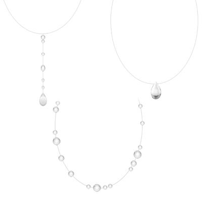 Elegant Teardrop Moon Light Necklace For Women Lightweight Alloy Jewelry Perfect Gift For Special Occasions