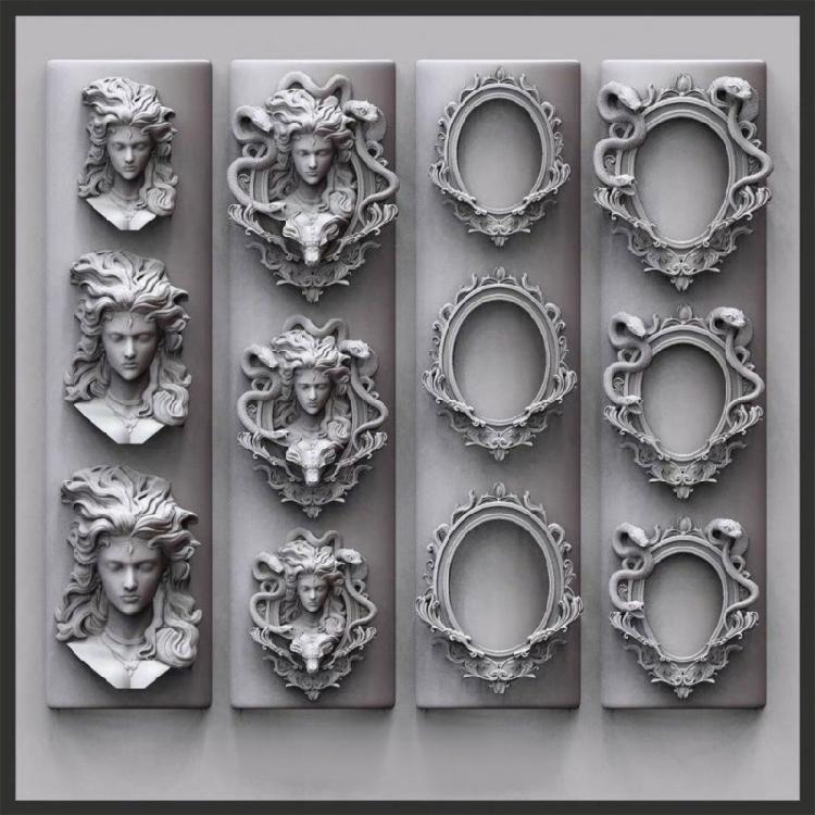 Professional Silicone Mold For Nail Art Medusa Frame Design Reusable DIY Crafting Tool Jewelry Accessories