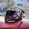 Imitation Street Car Helmet Men's Motorcycle 3C Electric Vehicle Full Helmet Autumn and Winter Knight Double Mirror Riding
