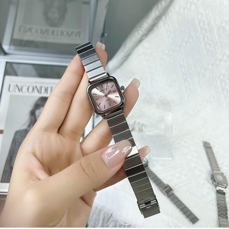 Brand Luxury Women Watch Ladies Quartz Watch Adjustable Stainless Steel Strap Women Wristwatch Fashion Square Clock