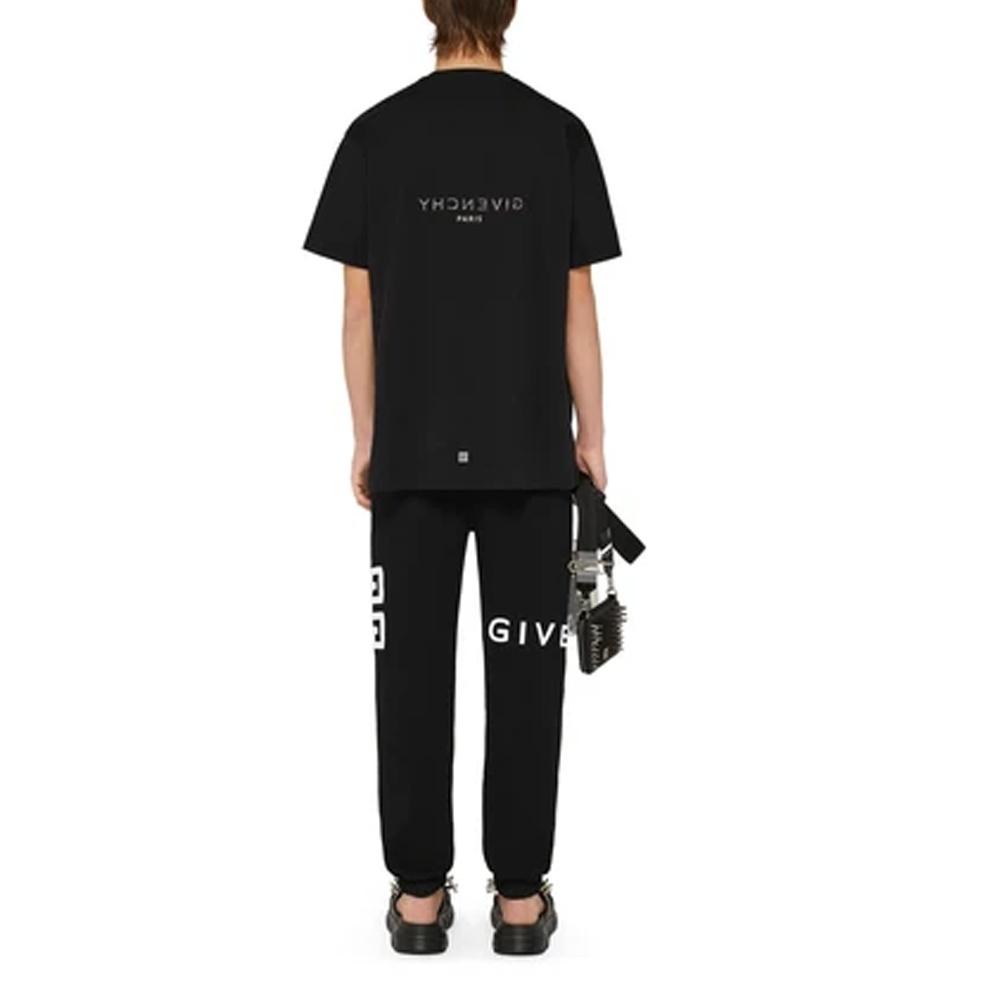 Givenchy Logo Printed Oversized Fit T Shirt Men's BM71533Y6B-001