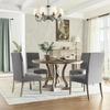 4PCS  Stretch Dining Chair Covers Feature Textured Checked Jacquard Fabric High Back Chair Slipcover Thick Chair Protectors