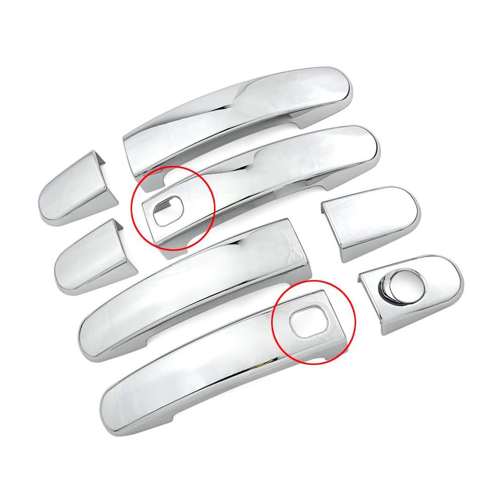 Set mit 8 Chrom-Türgriffabdeckungen für Ford Escape 13-19 Focus 12-18 C-Max 13-18