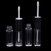 1Pcs Double-Ended 2-In-1 Oval Flat Empty Lip Gloss Tubes With Wand Leak Proof Refillable Packaging Plastic Bottle Travel Kit