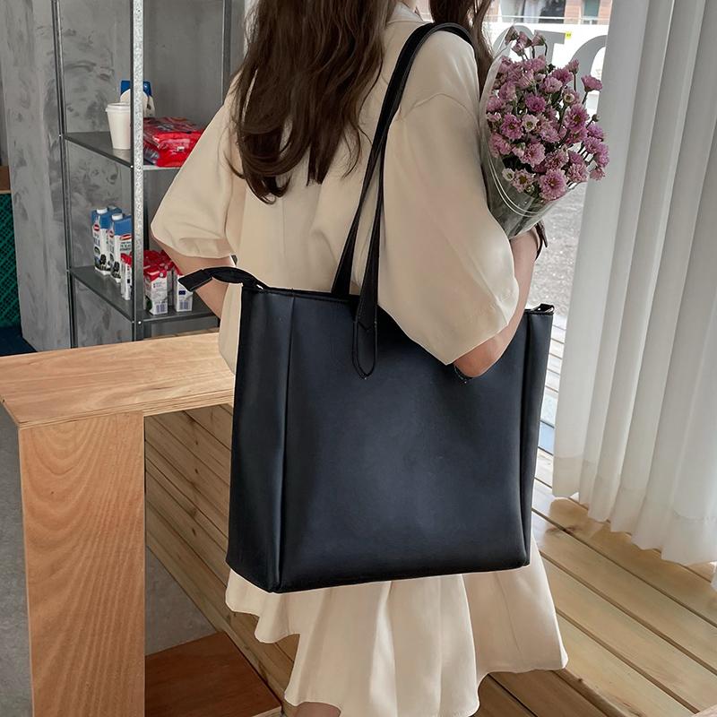 

Brand Design Women Shoulder Bag Tote Large Capacity Bucket Handbags Quality Pu Leather Women S Totes Shopping Bag Bolsa Feminin