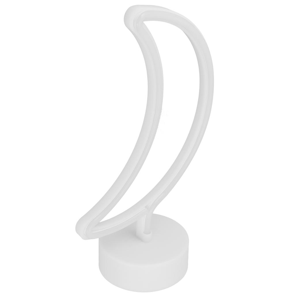 Moon Shape Neon Light Neon Sign with Base for Bedroom Party Birthday Gift USB/Battery Powered