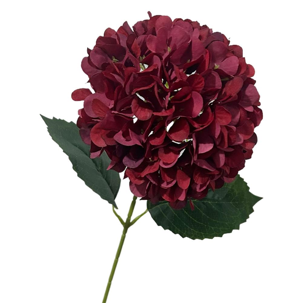 58cm Silk Artificial Hydrangea Flower Bouquet, Faux Hydrangeas for Home Table Decoration, Wedding Party Floral Arrangements