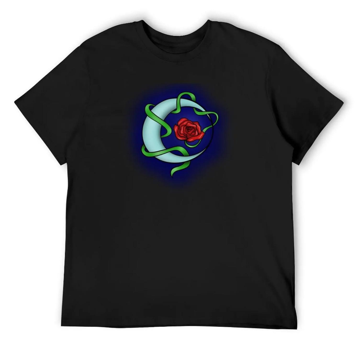 

Moonrose Logo with background T-Shirt anime figures plain customs graphic tee shirt funny t shirts men XXXXXL різнокольоровий