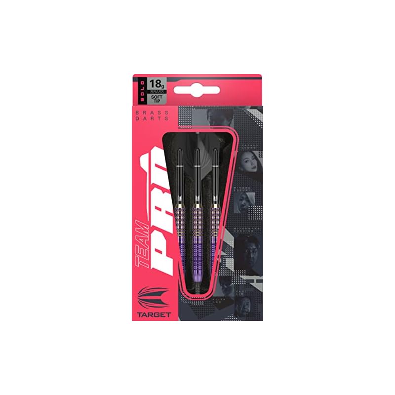 TEAM PRO Series KEITA ONO BRASS 18G 2BA Brass Darts Set (with Dedicated Case)