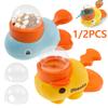 1/2Pcs Pet Puzzle Feeder Cat Dog Interactive Slow Feeder with 3 Food Outlet Cover Cute Whale/Clownfish/Duck Shape Pet Food Toy