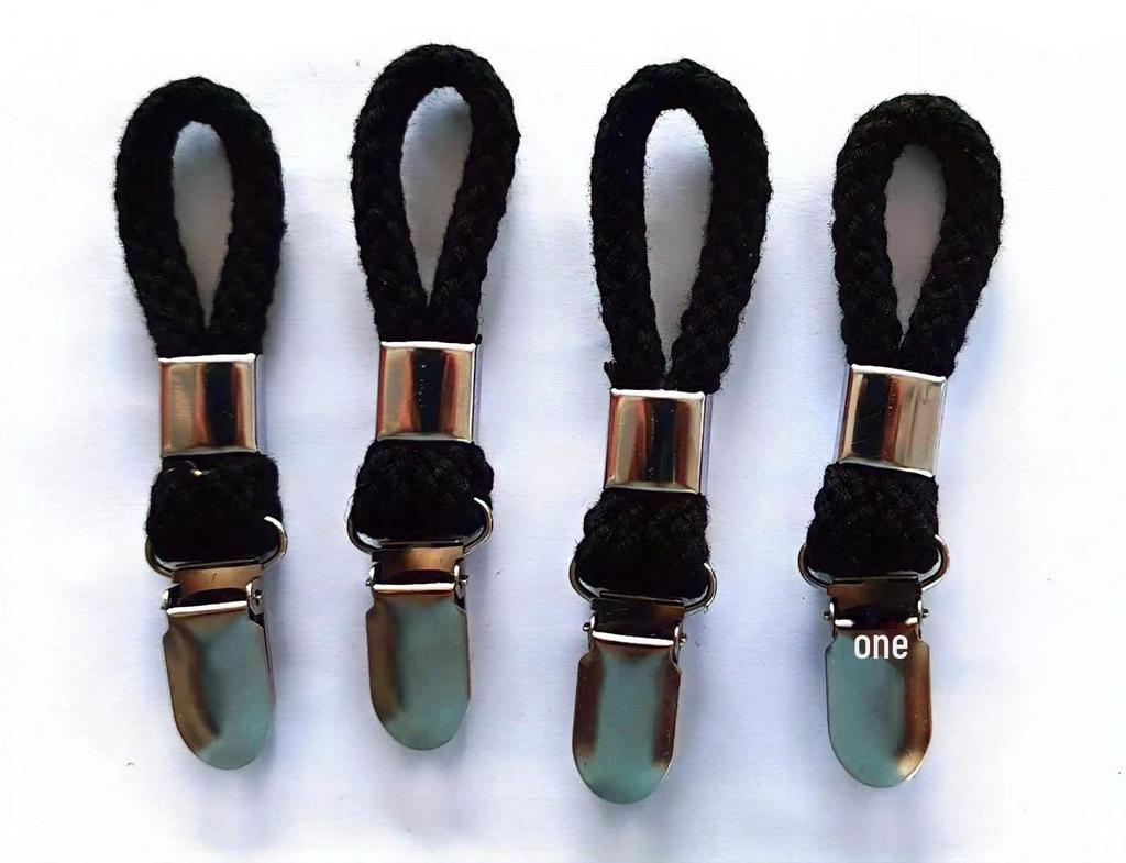 Nerezový kovový klip na ručníky do koupelny s bavlněnou šňůrou