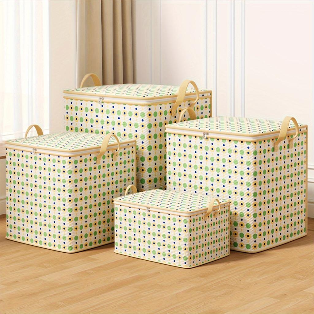 One Small Flower Polka Dot Jumbo, Extra Large Clothes Storage Bag, Foldable Super Large Quilt Bag, Suitable for Toys, Clothes, and Quilts