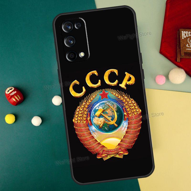 Coat Of Arms Russian CCCP Flag Case For Realme GT Neo 2 GT Master C21 8i 7 8 Pro Cover For OnePlus 9 10 Pro 9R 8T Nord 2