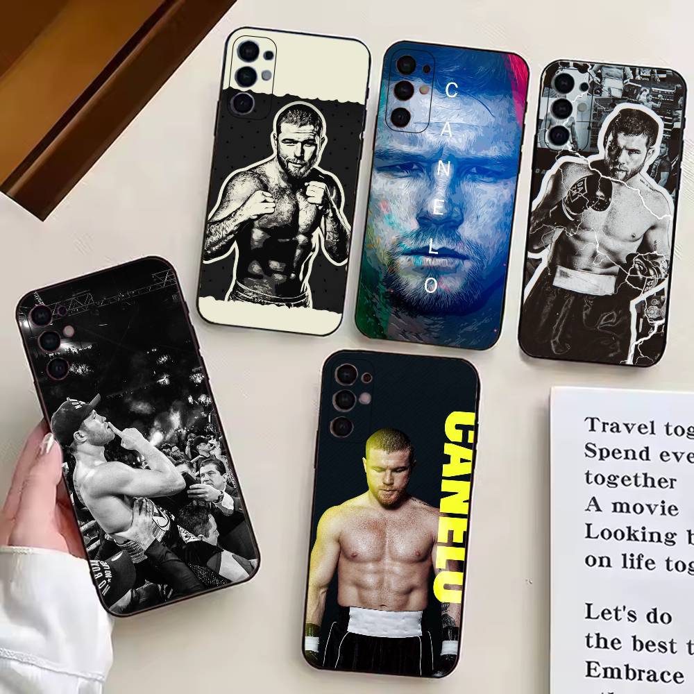 Mexico Boxing Canelo Alvarez Phone Case For Samsung S25,S24,S21,S22,S23,S30,Ultra,S20,Plus,Fe,Soft Silicone Black Cover