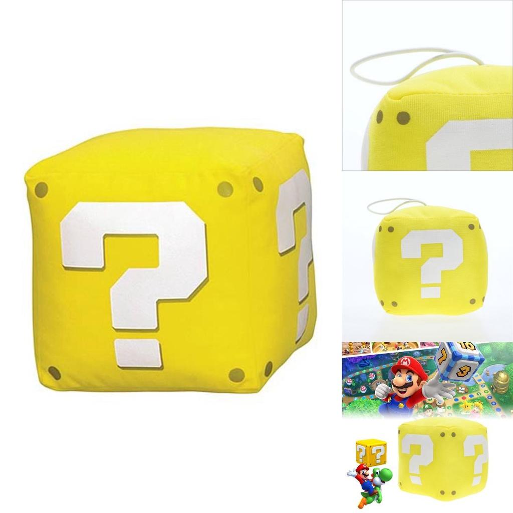 Super Mario Marioo Fragezeichenblock Goldener Würfel Plüschtier Stofftierpuppe