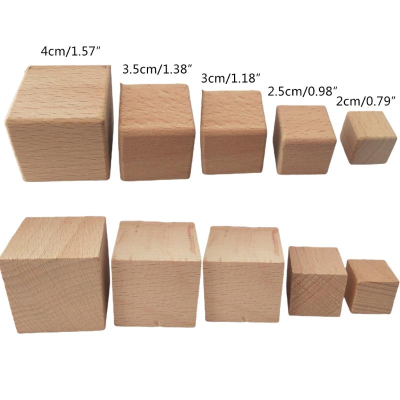 Practical Ability Wooden Block Educational Toy Set 10Pieces for Childrens Logical Thinking Ability