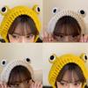 Winter Warm Knitted Hat Cartoon Design Adorable Cap Women Warm-keeping Hip Hop Hat Head Accessory