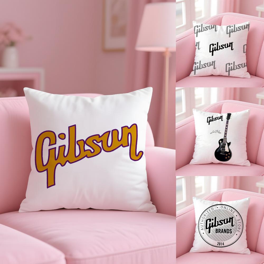 Fashion Brand G-Gibson Cushion Cover Soft Short Plush Double-Sided Printing Home Decor Machine Washable Pillow Case Gift
