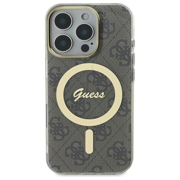 Guess GUHMP16LH4STW iPhone 16 Pro 6.3" Brown/brown Hardcase IML 4G MagSafe