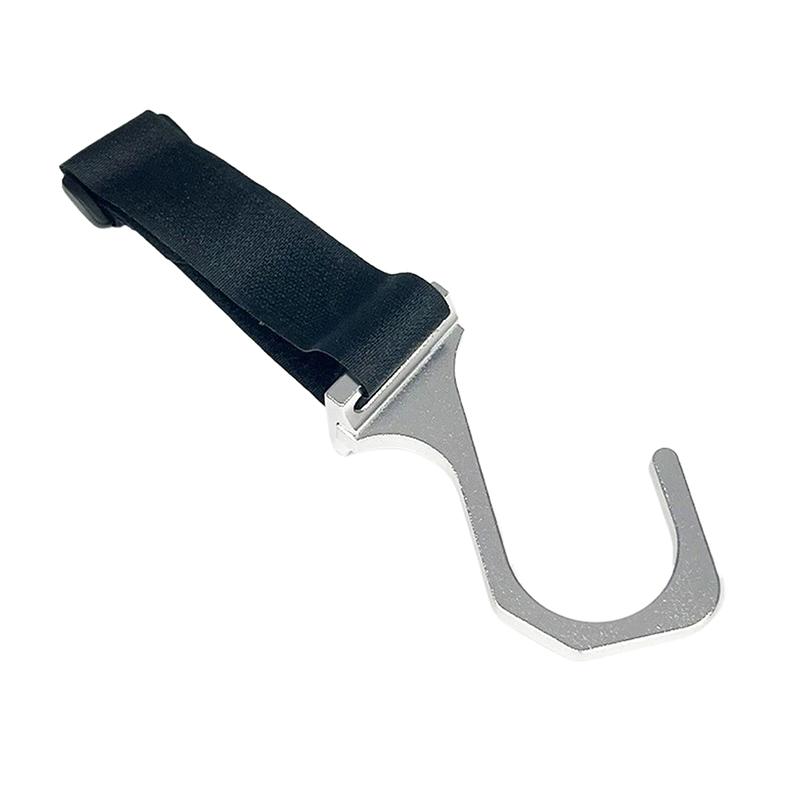 Aluminum Steering Wheel Hook With Adjustable Nylon Strap, Car Mounted Modification